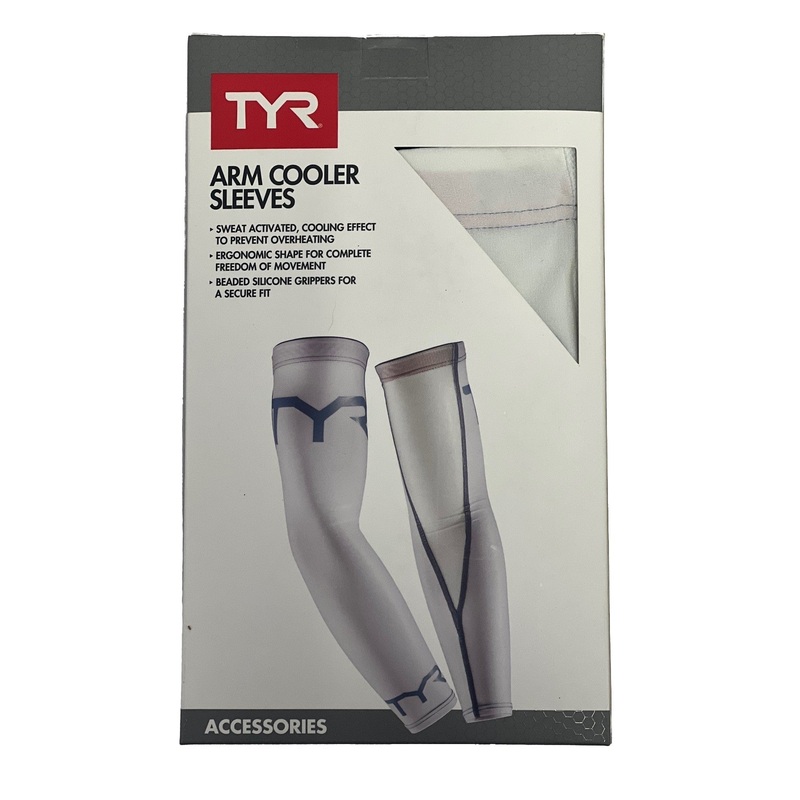 TYR Arm Coolers 1 Pair White/Gray