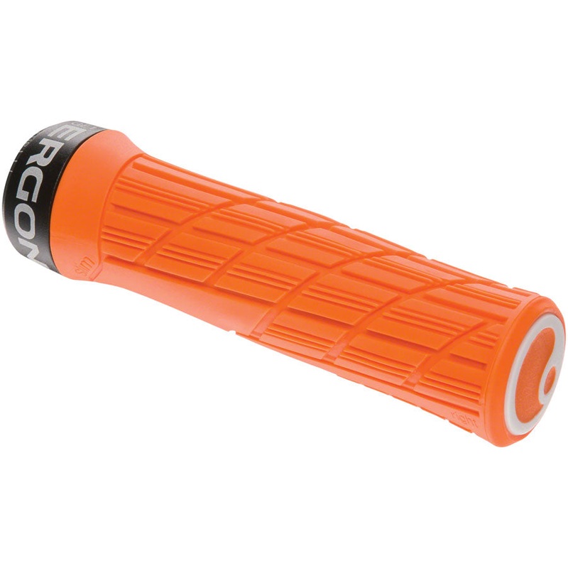 Ergon GE1 Evo Slim Grips – Juicy Orange, Lock-On