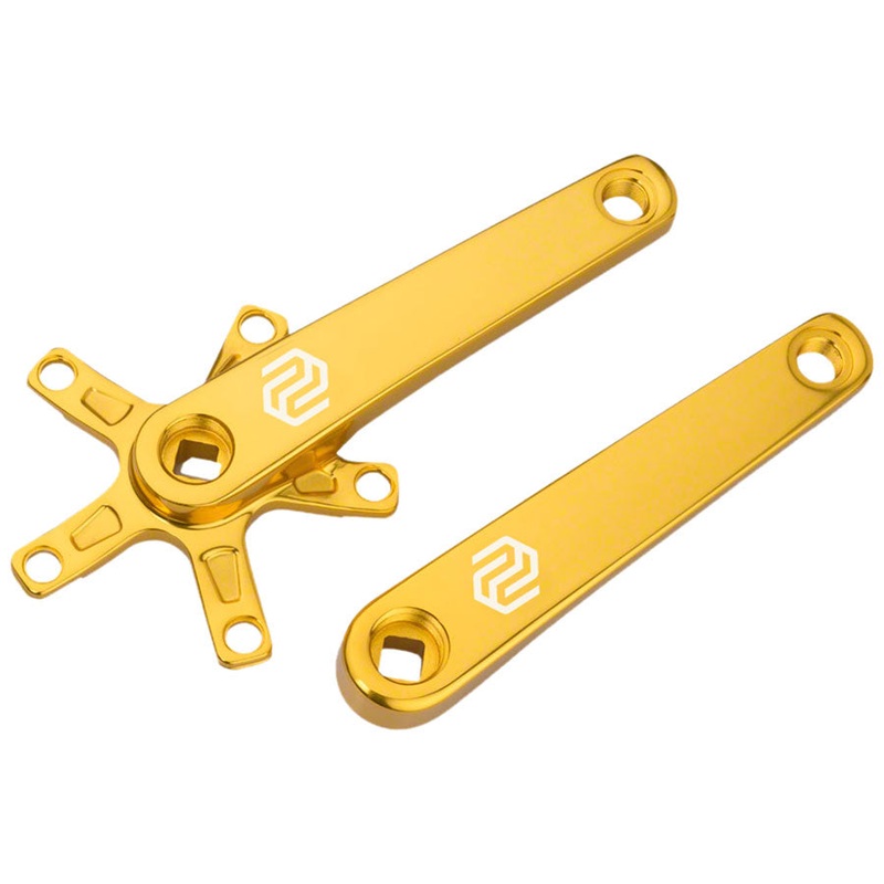 SQ-1 Crank Arm Set – 170mm Square Taper JIS Spindle Interface 110mm BCD Gold