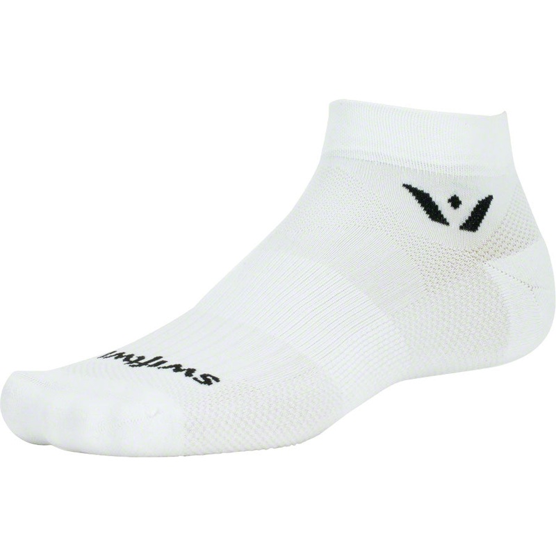 Swiftwick Aspire One Socks – 1 inch, White, Small