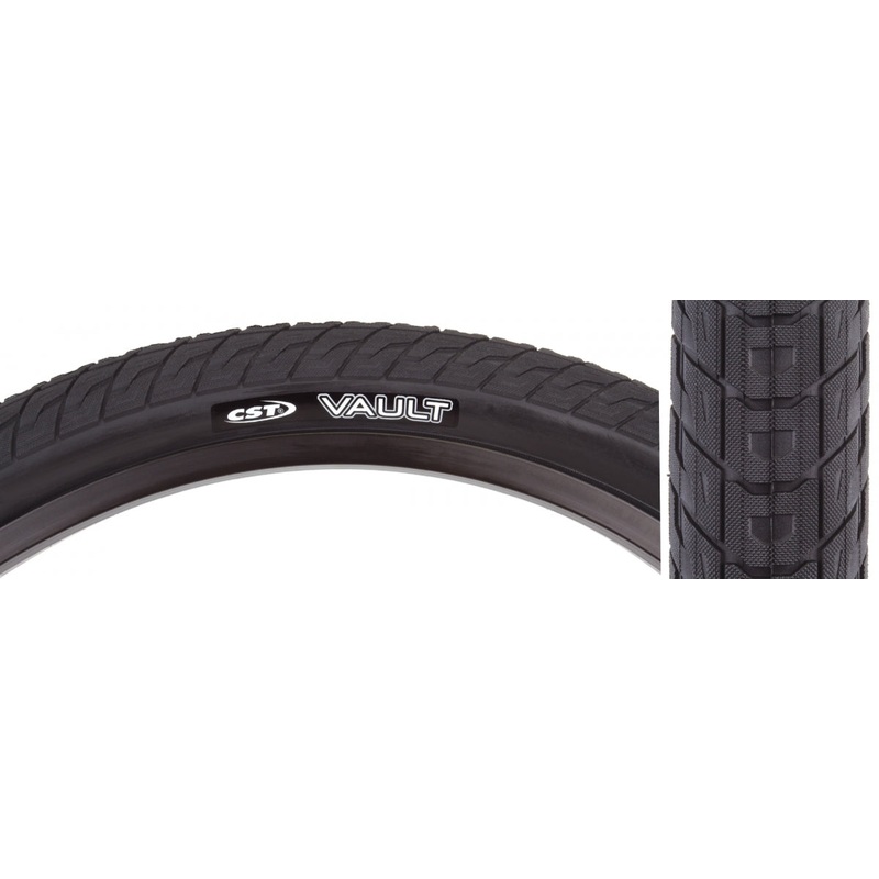 Tire Cstp Vault 20X2.4 Black/Bk Wire Dc