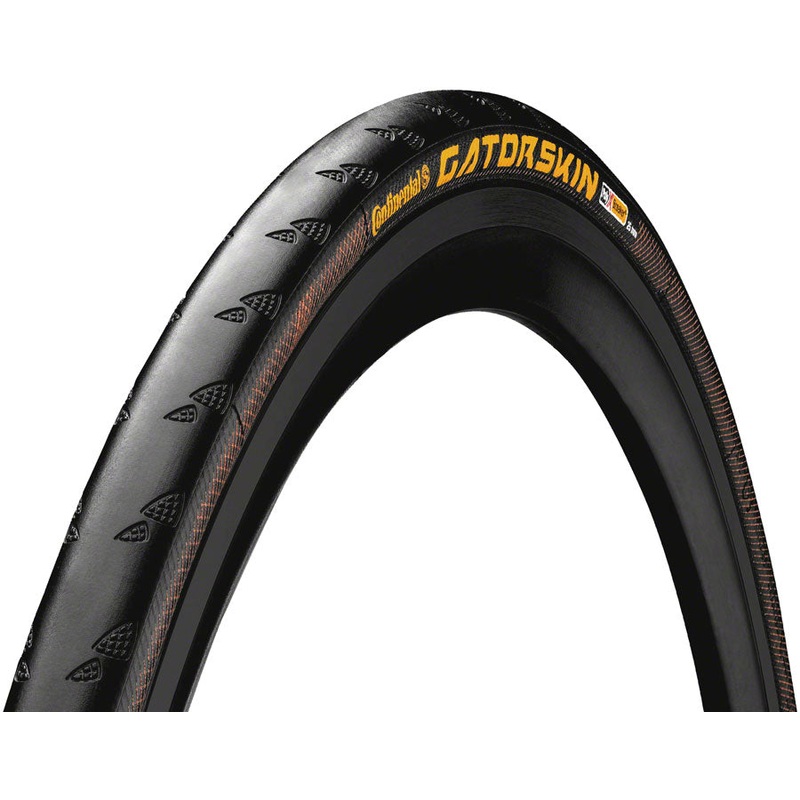 Continental Gatorskin Tire – 700 x 25, Clincher, Wire, Black, PolyX Breaker
