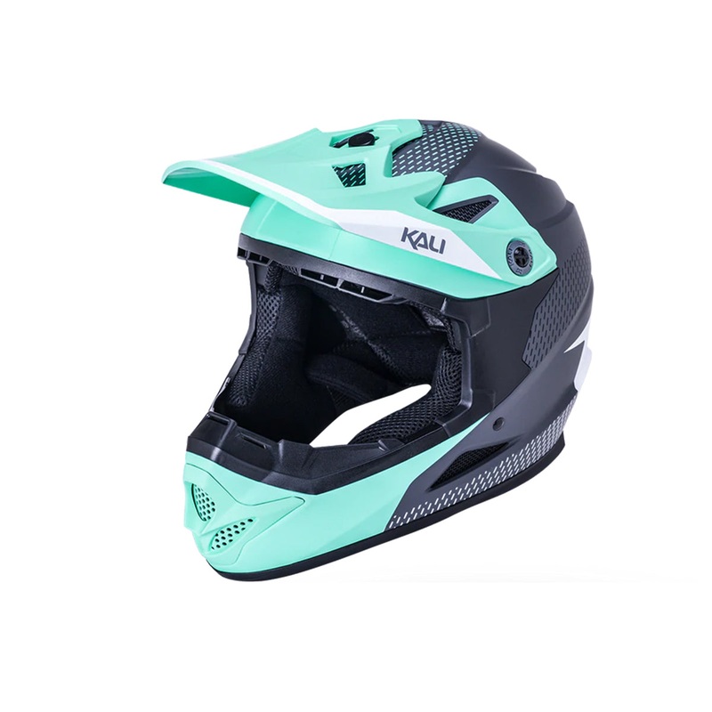 Kali Zoka Full Face Helmet – Youth – Dash Matt Seafoam-Gray
