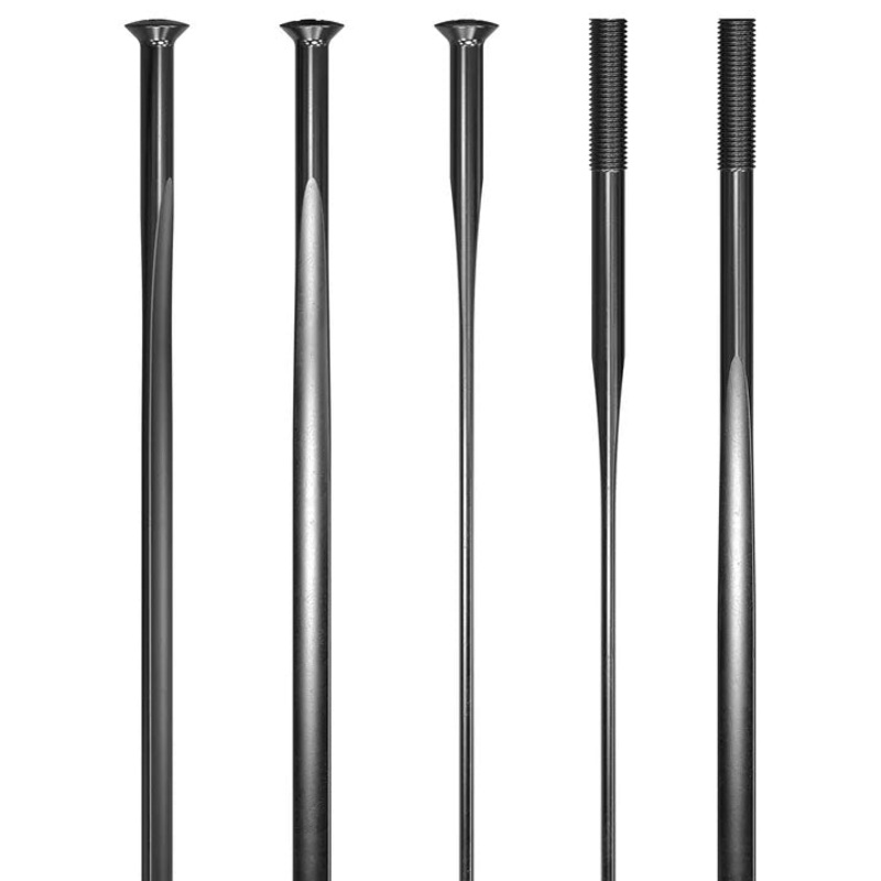 Premium DT Swiss Aerolite Bladed Spokes  Lightweight, Aerodynamic, Cold Forged Stainless Steel, Straight Pull for High-Performance Wheel Building