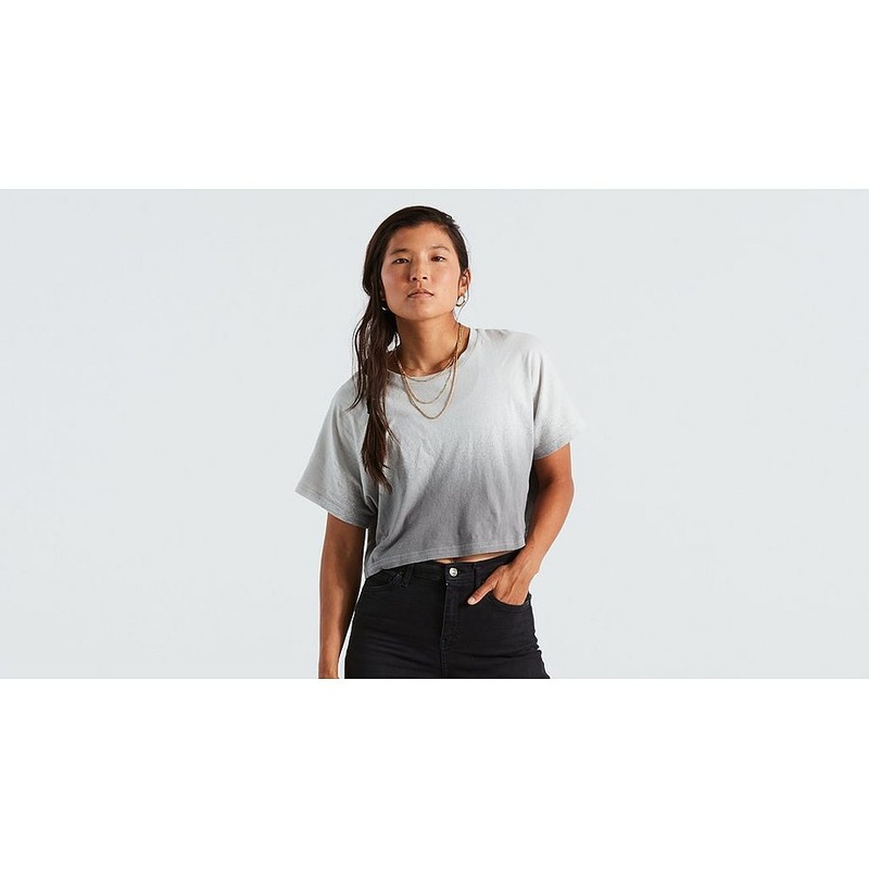 Specialized crop tee ss wmn dove grey spray xxl