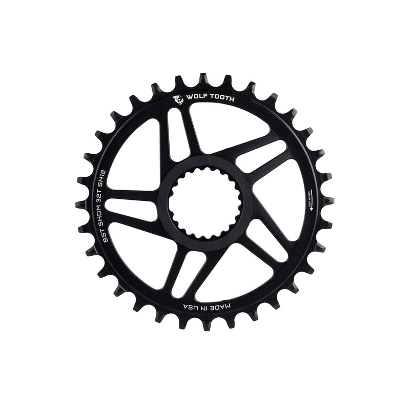 Wolf Tooth Components Shimano 12 Spd Direct Mount Chainring – Black