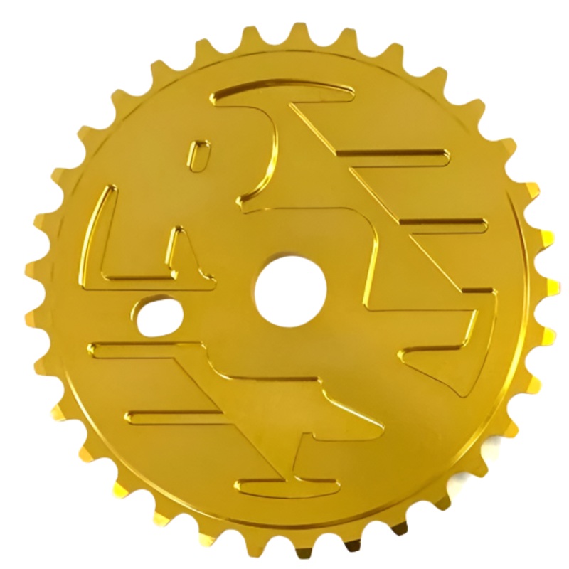 Ride Out Supply ROS Logo Sprocket / Chainwheel – 33t – Gold