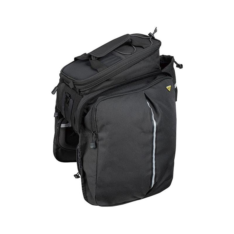 Topeak MTS Trunk Bag DXP Rack Bag with Expandable Panniers – Strap Mount Black