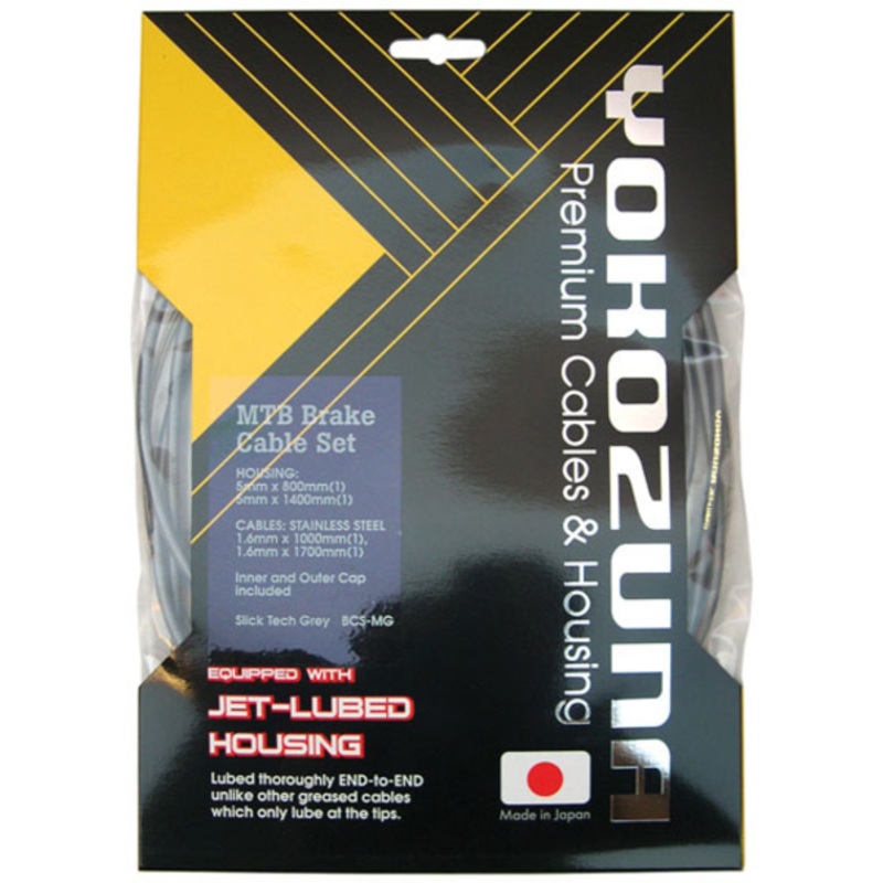 Yokozuna Premium 1x Cable/Casing Kit 4mm/1.2mm Road