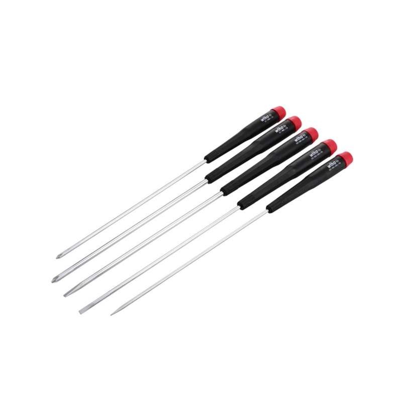 Wiha Tool Precision Long Slotted/Phillips Screwdrivers Set