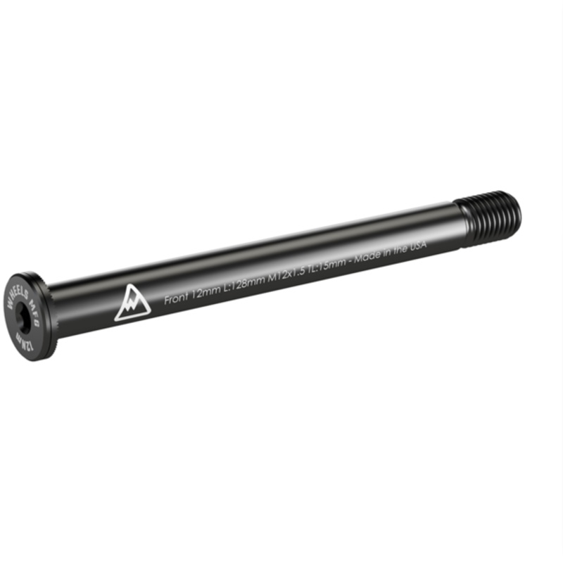 Wheels Manufacturing Front Thru Axle 12mm x 128 Length x 1.5 Thread Pitch – Flat Washer