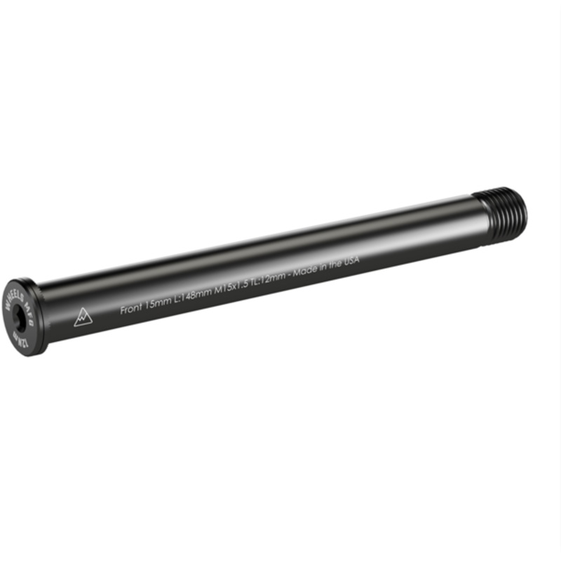 Wheels Manufacturing Front Thru Axle 15mm x 148 Length x 1.5 Thread Pitch – Flat Washer