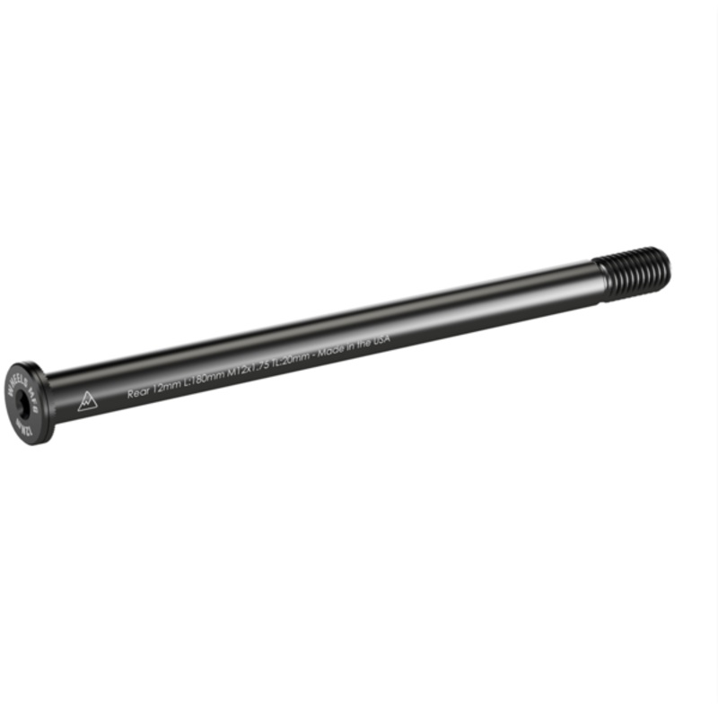Wheels Manufacturing Rear Thru Axle 12mm x 180 Length x 1.75 Thread Pitch – Flat Washer