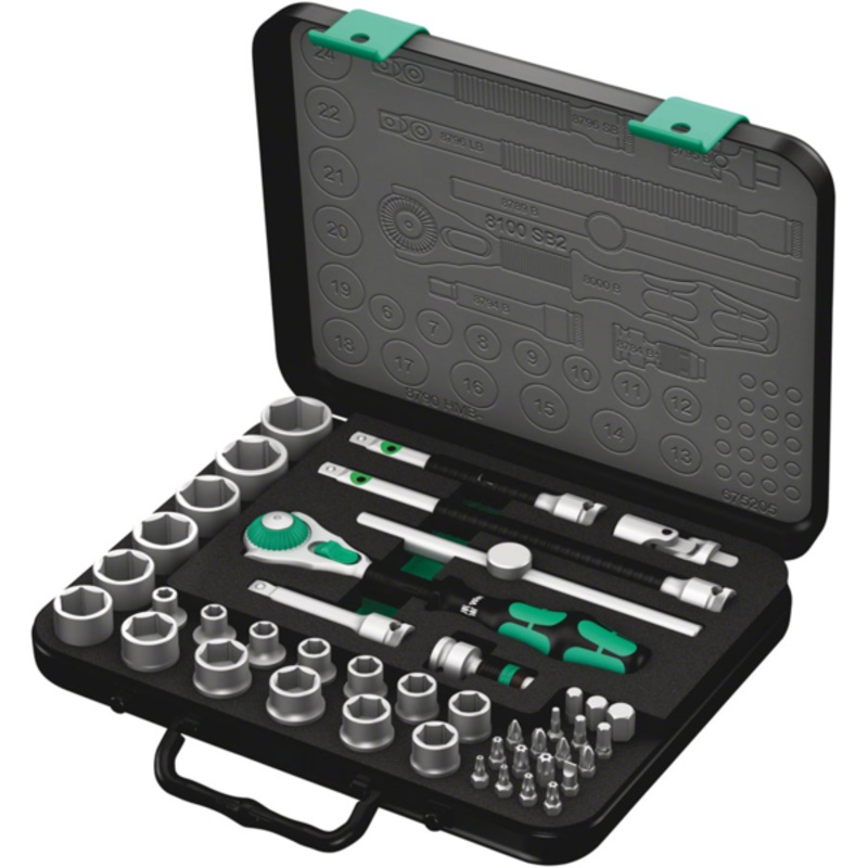Wera 8100 SB 2 Zyklop 3/8″ Rachet Set