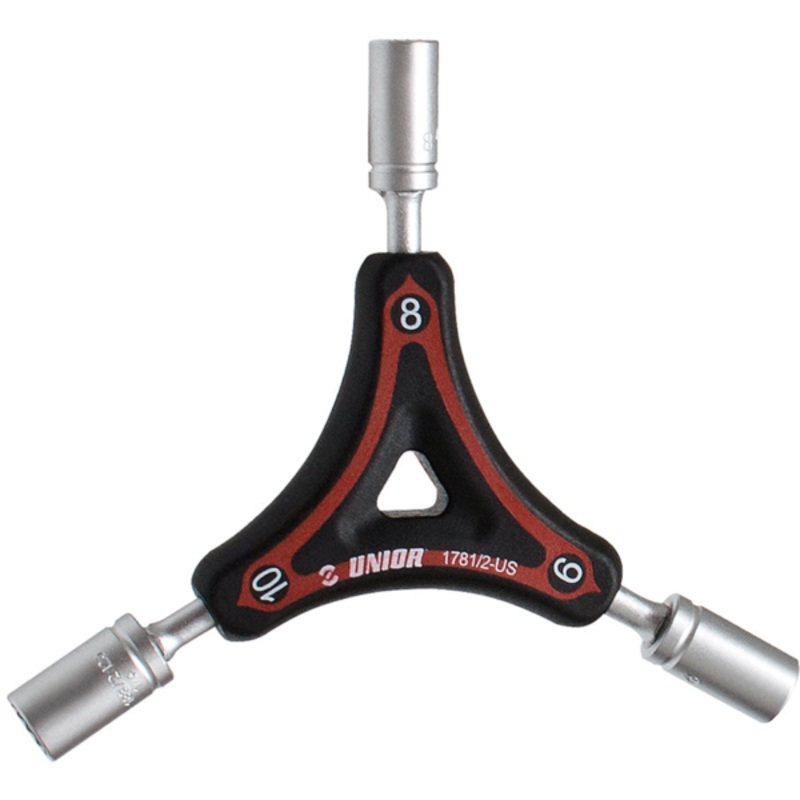 Unior Three-Way Wrench 8, 9, 10mm Socket